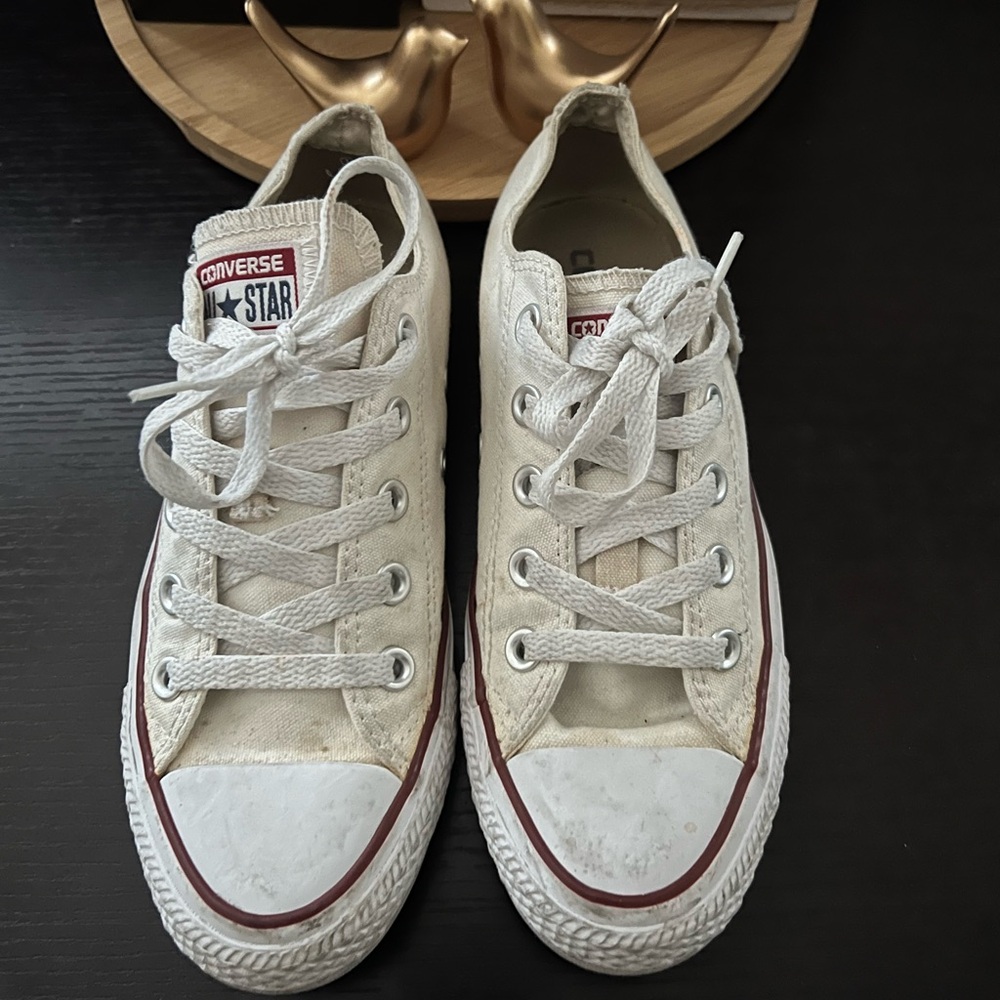 Converse All Star White Canvas Sneakers